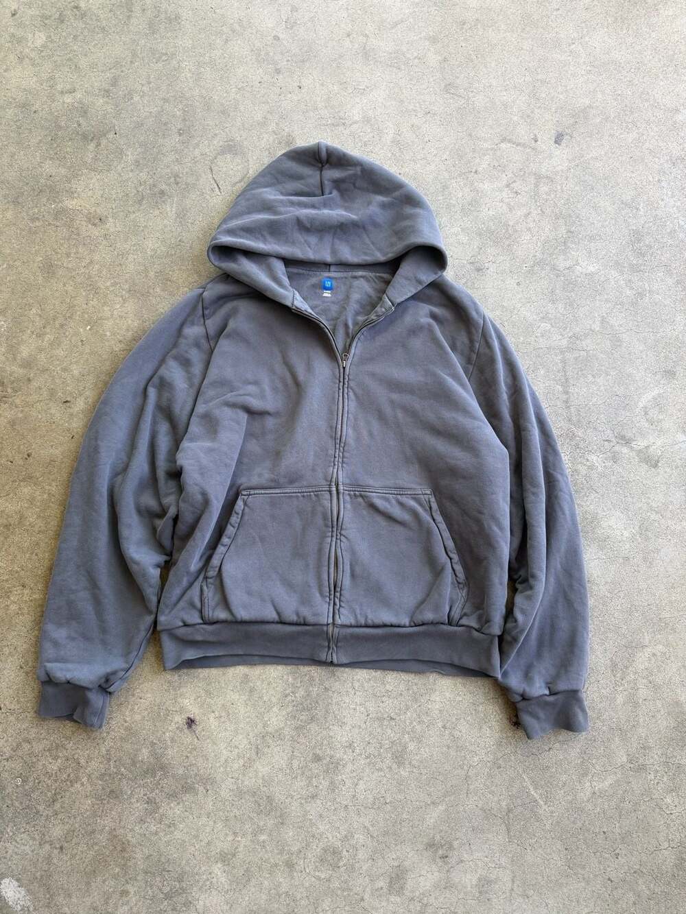 Gap × Kanye west yeezy gap hoodie zip up dark gray